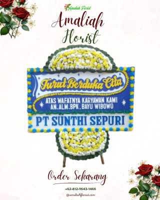 Papan Bunga Duka di Garuda